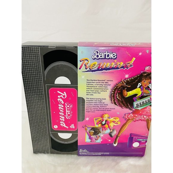 Barbie Rewind 80s Edition Dolls' Night Out Doll-Themed 11.5-In Brunette  New - Picture 7 of 11